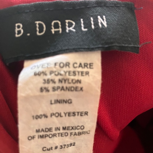 Burgundy spaghetti strap high low dress - Picture 10 of 10